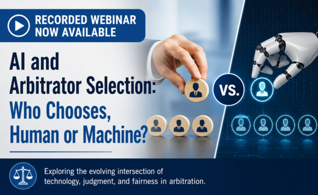 SVAMC and SCC Arbitration Institute Explore the Future of AI in Arbitrator Selection
